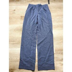 Armani Collezioni High Rise Blue Lightweight Trousers 4 Womens Italian